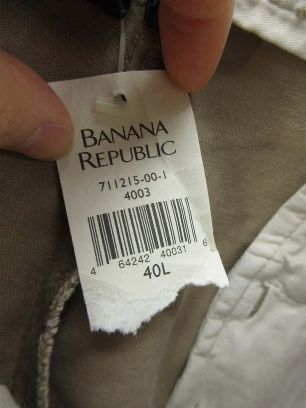 VINTAGE Banana Republic Pants 40 L Khaki Classic Rider Slim 40X34 NEW
